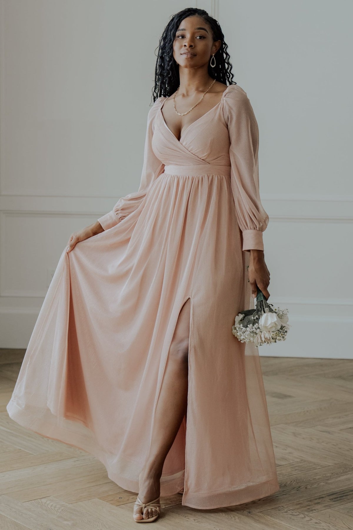 Signature floral Light Pink Party Gown – Kavani Bridal Wear